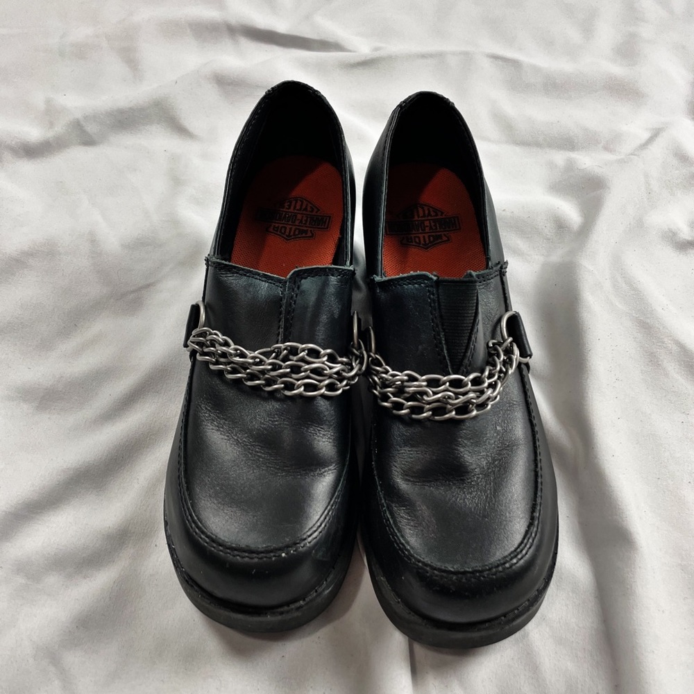 Harley Davidson women’s slip in heeled loafer size 7